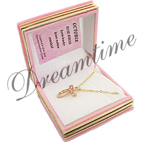 Birthstone Cross Necklaces